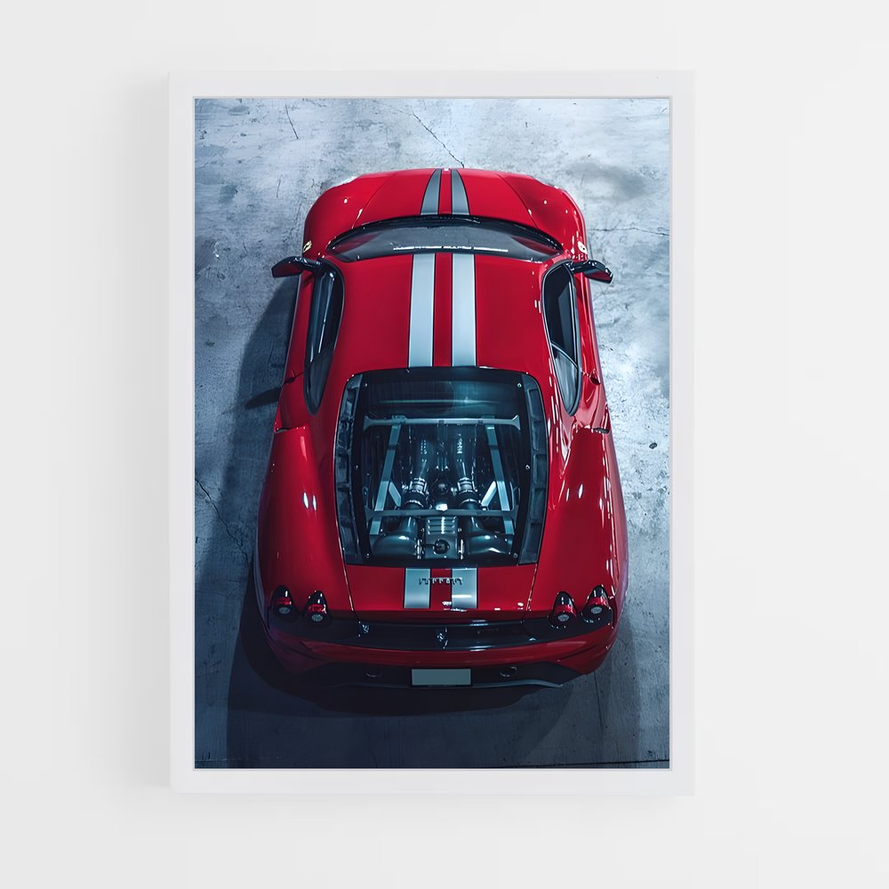 Poster Scuderia Plongez – affiche Ferrari (vue 3)